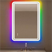 Andy Star 24''x32'' Led Bathroom Mirror, Rounded