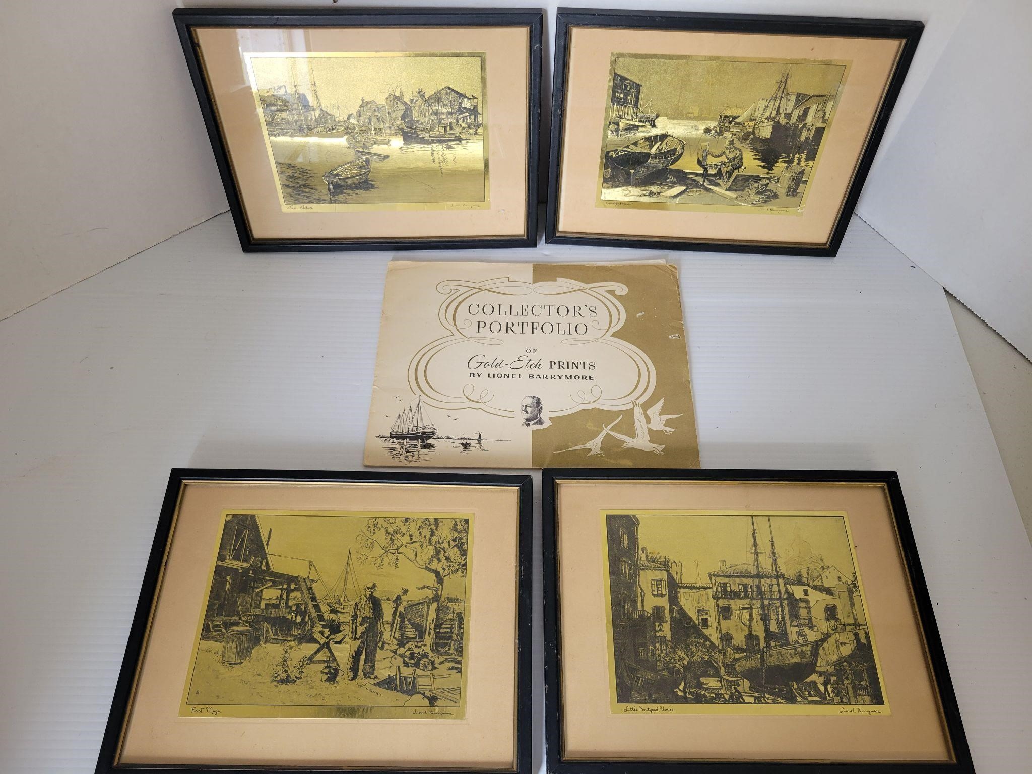 Lionel Barrymore etch collection