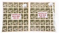 Lot - 2 Sheets x 50 x 3Cents 1965 Canada Noel Stam