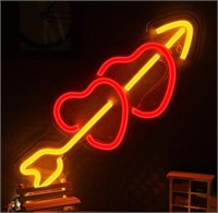 $269-15.9' DECORATIVE LED HEART SHAPED NEON SIGN