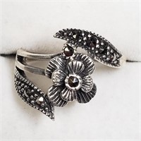 Sterling Silver Marcasite Ring