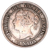 1859 Canada Large 1 Cent VF