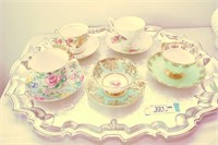 PORCELAIN CUP AND SAUCER COLLECTION