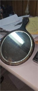 Antique handheld vanity mirror