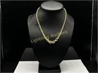 14K YELLOW GOLD TWISTED ROPE CHAIN