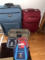Collection of Assorted Canvas Luggage Bags