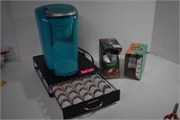 Keurig Pod Coffee Maker w/Pod Tray & Pods