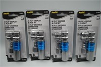 4 New AmFlo 1/4" Coupler Sets