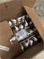 Box of hand sanitizer