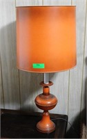 Vintage orange table lamp