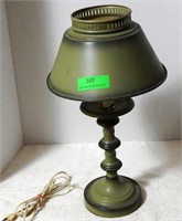 Vintage green table lamp