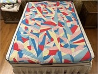 Handmade Quilt #4 Multi-Color Mosaic Pattern