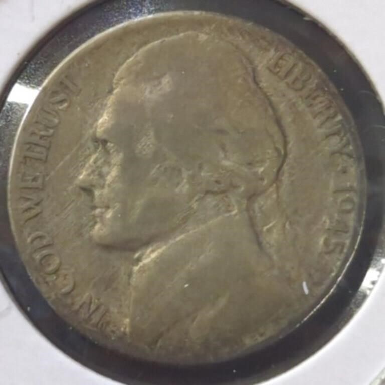 Silver 1945d wartime Jefferson nickel