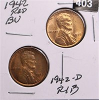 1942-P/D U.S. Lincoln Cents