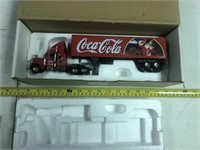 Coca Cola semi truck, extremely detailed,