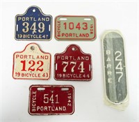 Vintage Bicycle License Plates