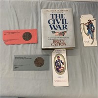 Civil War Book, Maps, Informational Cards