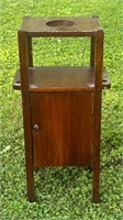 ANTIQUE H.T. CUSHMAN MFG. CO. WOODEN SMOKE STAND