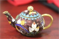 A Vintage Chinese Small Cloisonne Teapot