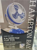 Hampton Bay 6" Desktop Fan NIB