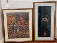 G.W. Keown Deer Artwork & Numbered Framed Photo