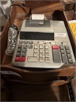 Letter holders and calculator