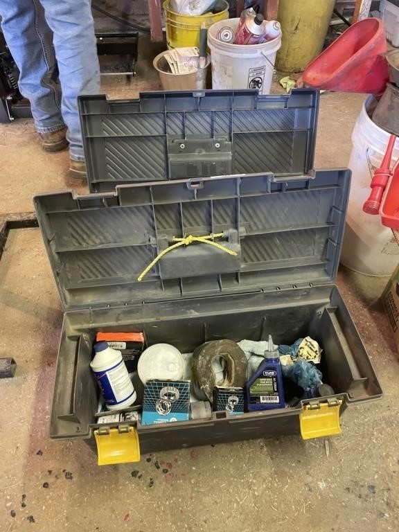 2 TOOL BOXES AND MISC TOOLS