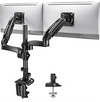 HUANUO, DESK MOUNTED DUAL MONITOR ARM MOUNT, FITS