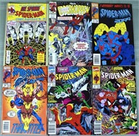 6 Marvel comics Spiderman including 2 German issue