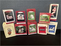 Box of  Retired Hallmark Keepsake Ornaments