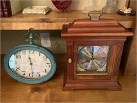 Westminter Quartz Mantle Clock & Teal Paris Clock