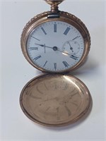 Vtg. Goldtone Waltham Pocket Watch- Marked