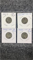 4 War Nickels