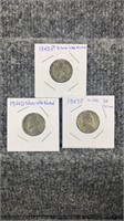 3 War Nickels