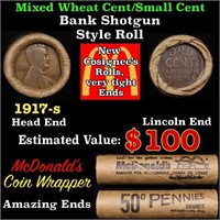 Lincoln Wheat Cent 1c Mixed Roll Orig Brandt McDon