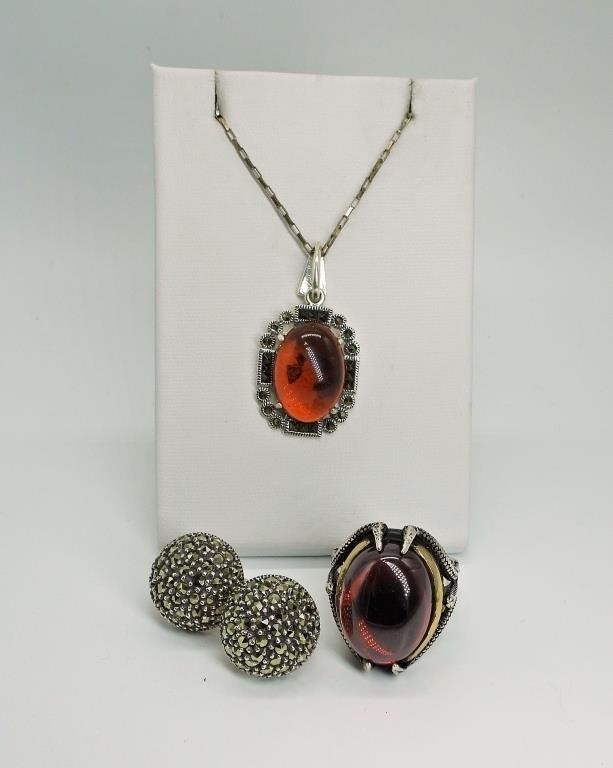 AMBER, MARCASITE & MORE 925