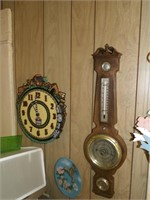 Lionel Clock & Banjo Barometer Thermometer