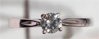 10K White Gold Diamond (0.28ct) Solitaire ring