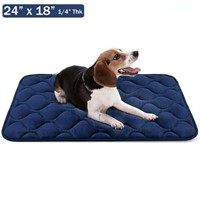 24 x 18  24 x 18  Dog Crate Bed Pad Kennel Mat  Bl