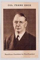 HERBERT HOOVER AND FRANK KNOX CAMPAIGN POSTERS