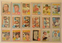 (18) 1968 & 1969 Topps Baseball Star Cards