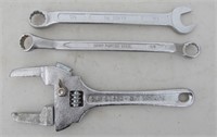 3 pcs Assorted Wrench Lot