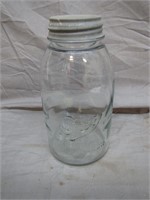 Antique Drey Mason Jar W/ Porcelain Lid Pre Ball