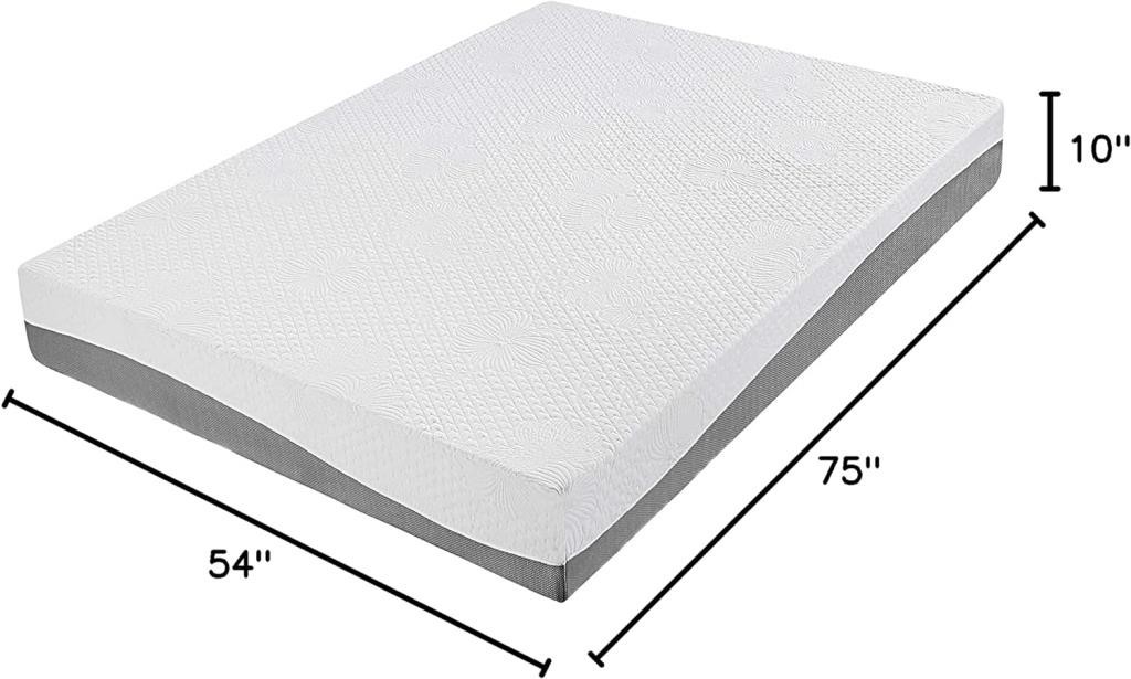 Olee Sleep 10 inch Memory Foam Mattress Full