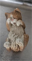 Sleepy Kitten Cat Figurine