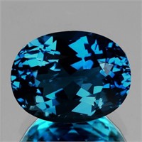 Natural Intense London Blue Topaz {Flawless-VVS}