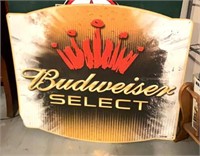 Budweiser Metal advertising sign