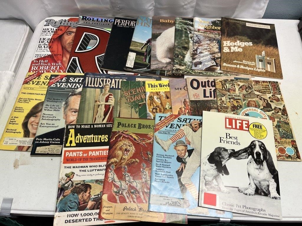 Assorted Magazines Mostly Vintage
