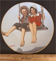 NORMAN ROCKWELL COLLECTOR PLATE-JOY OF SUMMER