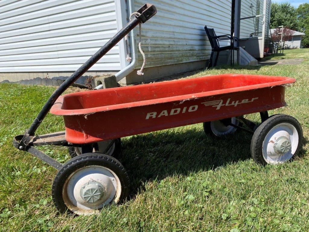 vintage Radio Flyer wagon